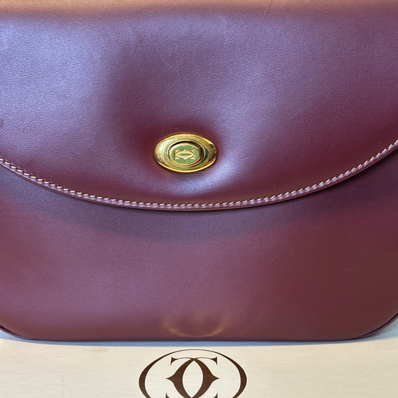 Cartier Deep Burgundy Shoulder Bag - Picture 3 of 15